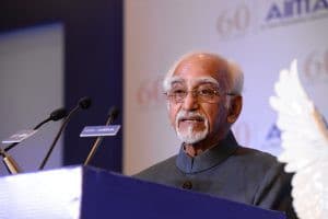 Vice President of India, Shri Hamid Ansari addressing AIMA JRD Tata Award